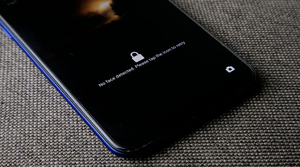 phone settings enabling screen lock for security