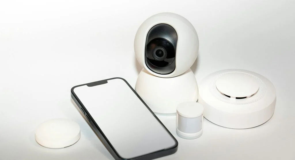 Smart home monitoring device screen displaying activity for safety