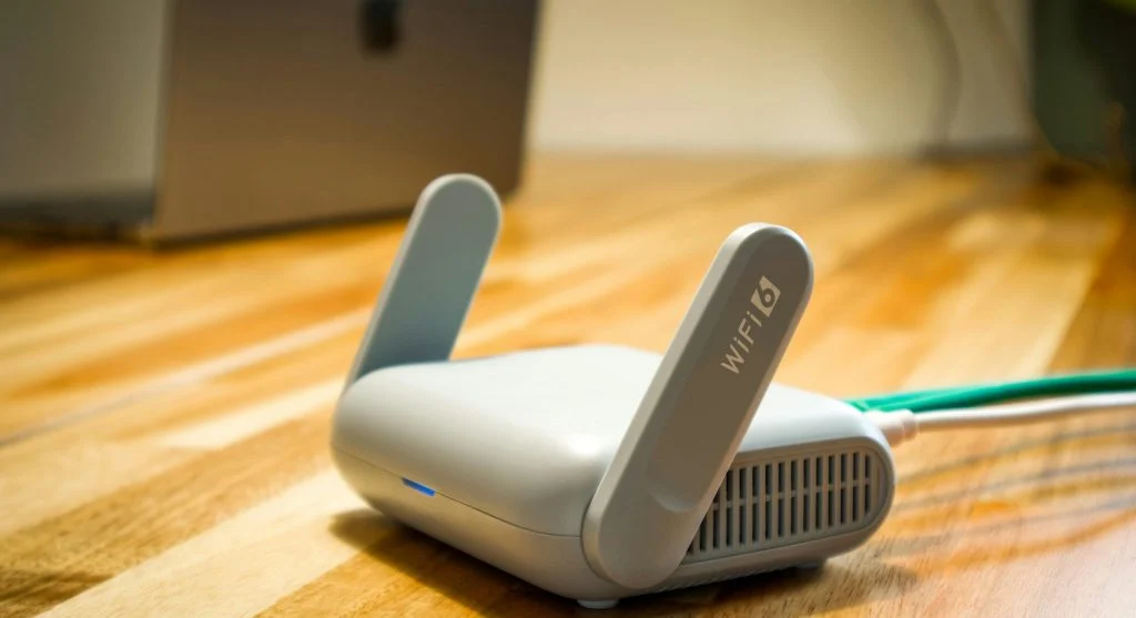 Wi-Fi router with encryption enabled