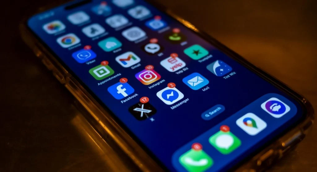 Adjusting app notifications on a mobile device