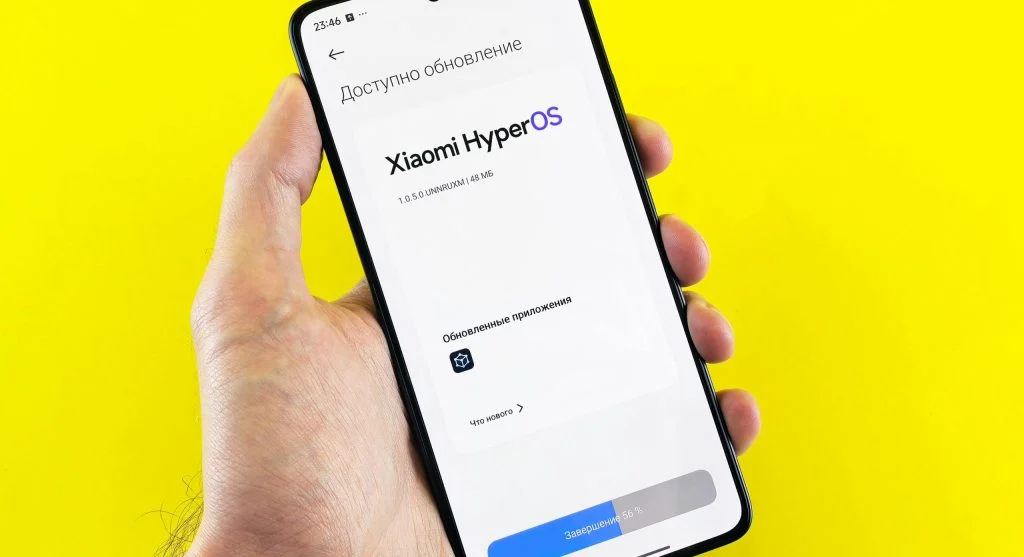 Checking update notifications on a device