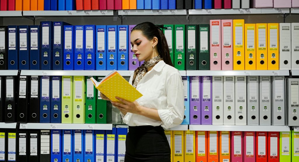 A person deleting unnecessary files on their computer for cleaner storage