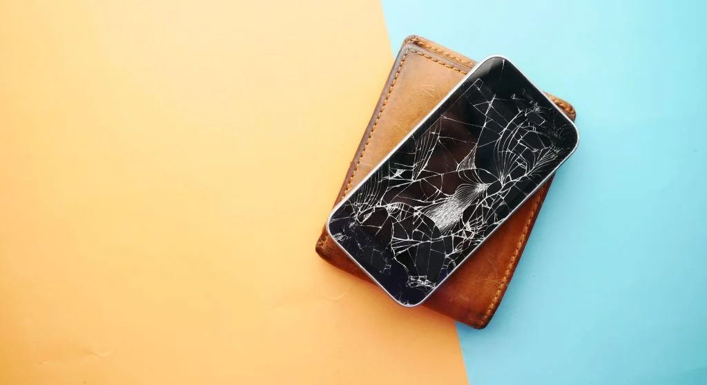 Smartphone damage leading to data loss