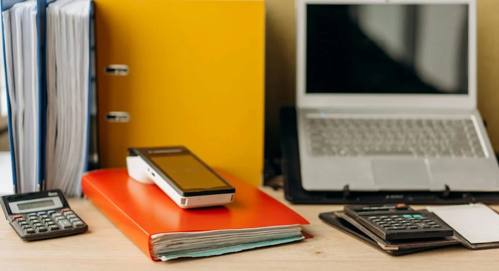 organized digital files on computer